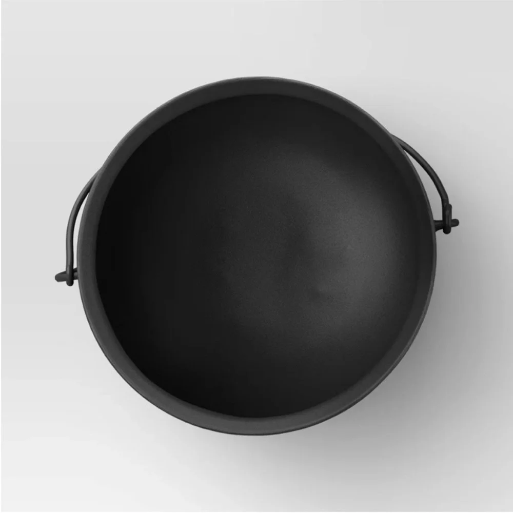 Large Halloween Metal Cauldron Black - Threshold